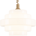SMALL BAUHAUS OPALINE RETRACTABLE CORD LIGHT - DYKE & DEAN