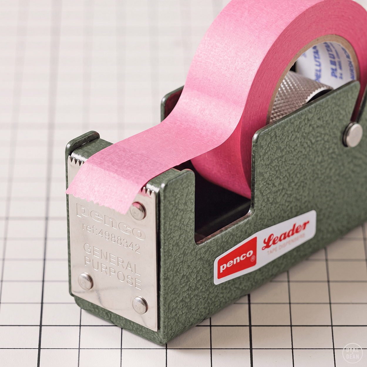 SMALL GREEN TAPE DISPENSER - DYKE & DEAN