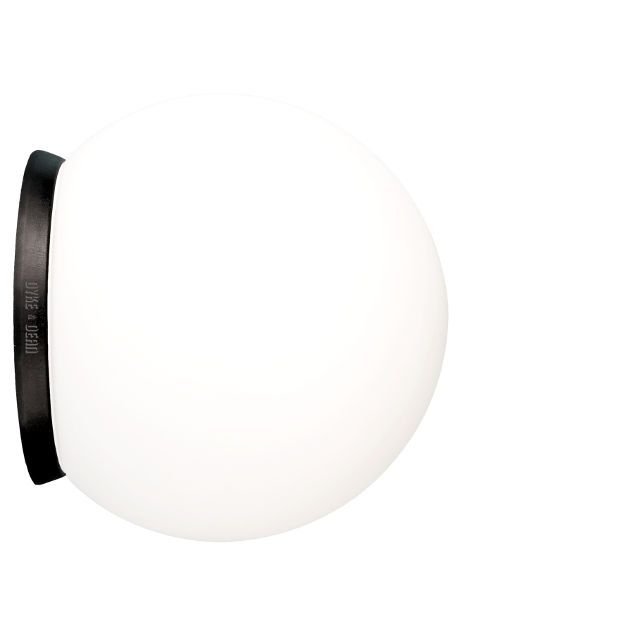 SPHERE LAMP BLACK BASE 200mm - DYKE & DEAN