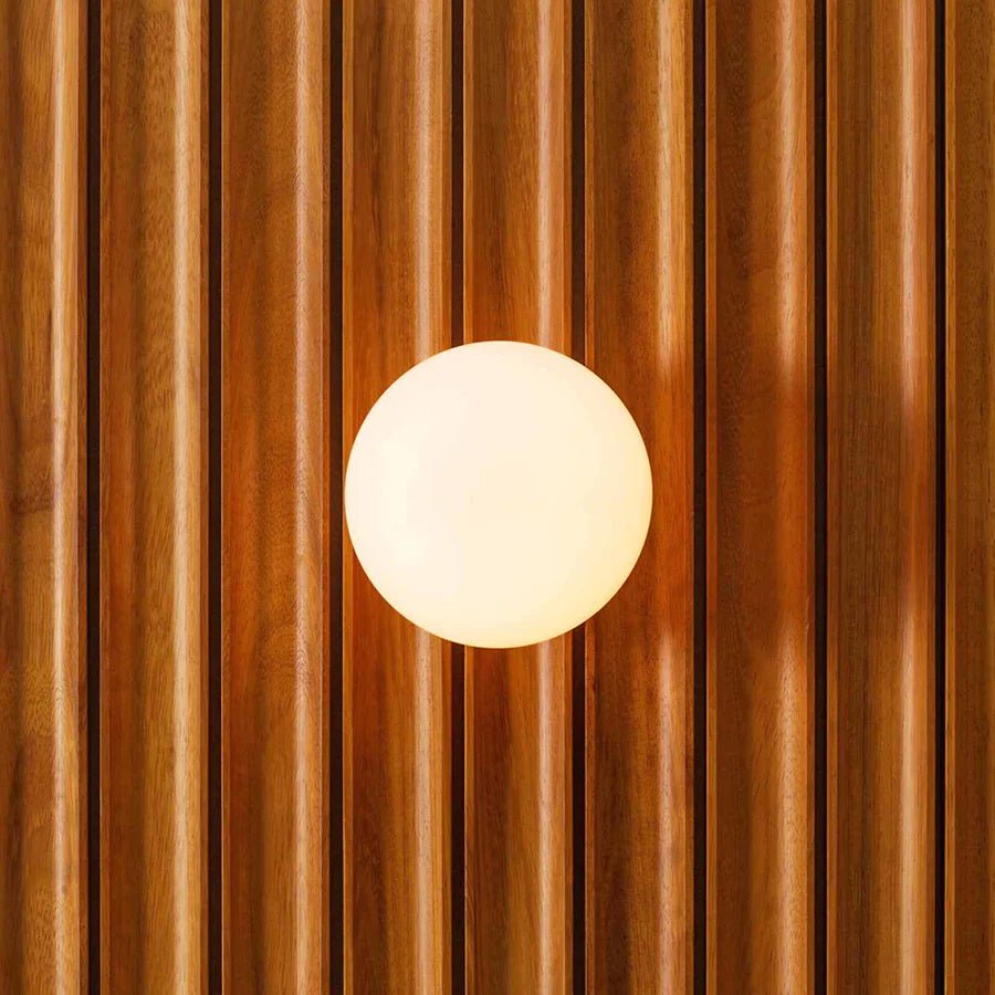 SPHERE LAMP BRASS BASE 200mm - DYKE & DEAN