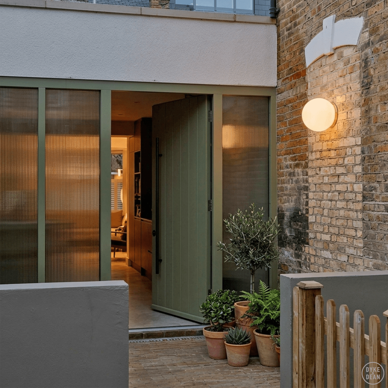 SPHERE LAMP BRASS BASE 300mm - DYKE & DEAN