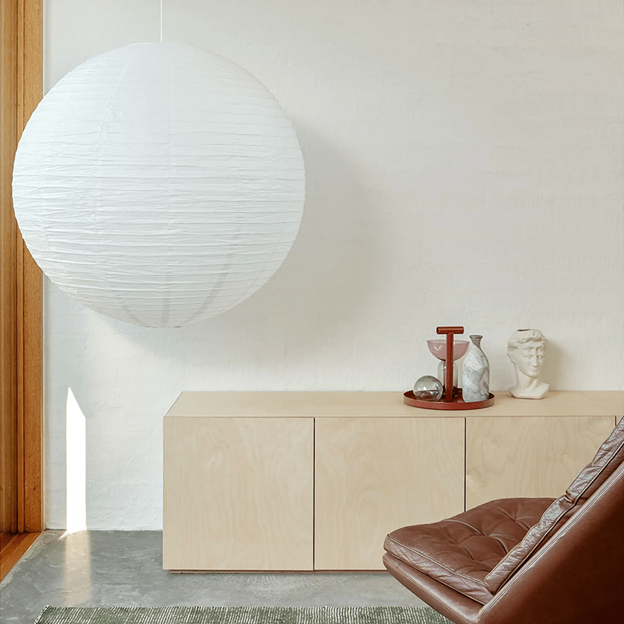 SPHERE LINEN LIGHT SHADE 100CM - DYKE & DEAN