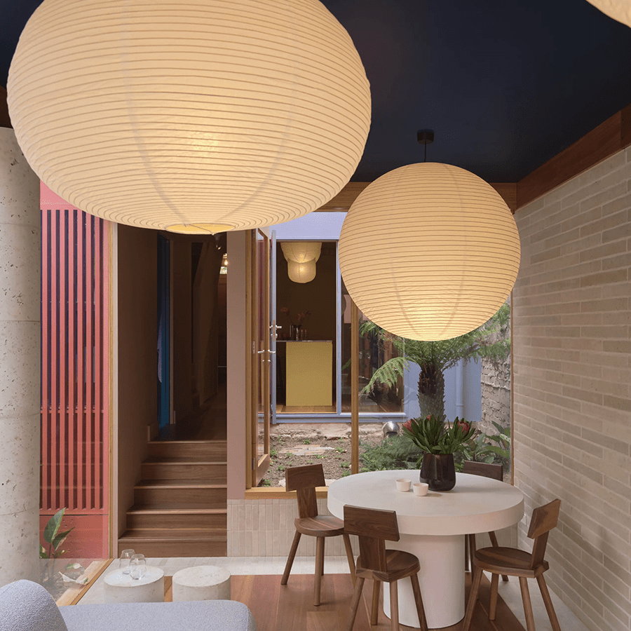 SPHERE LINEN LIGHT SHADE 120CM - DYKE & DEAN