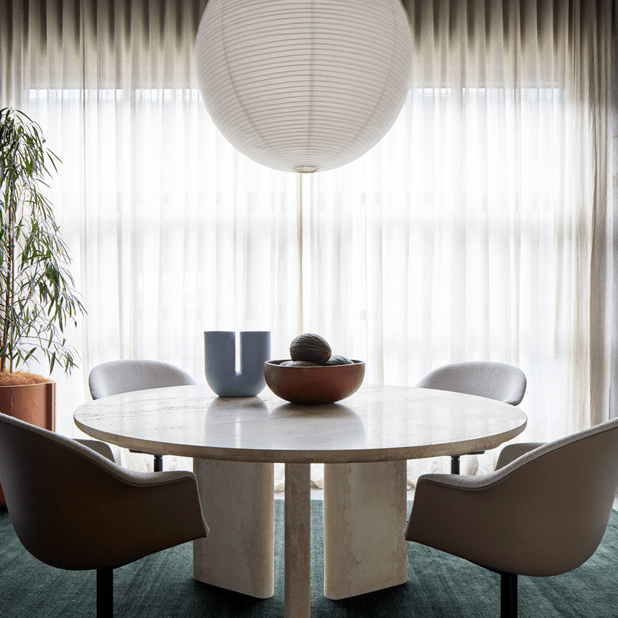 SPHERE LINEN LIGHT SHADE 50CM - DYKE & DEAN