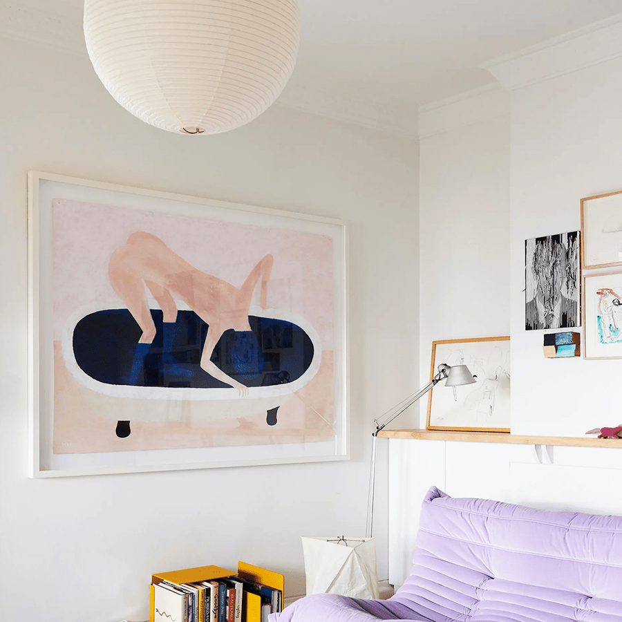 SPHERE LINEN LIGHT SHADE 80CM - DYKE & DEAN