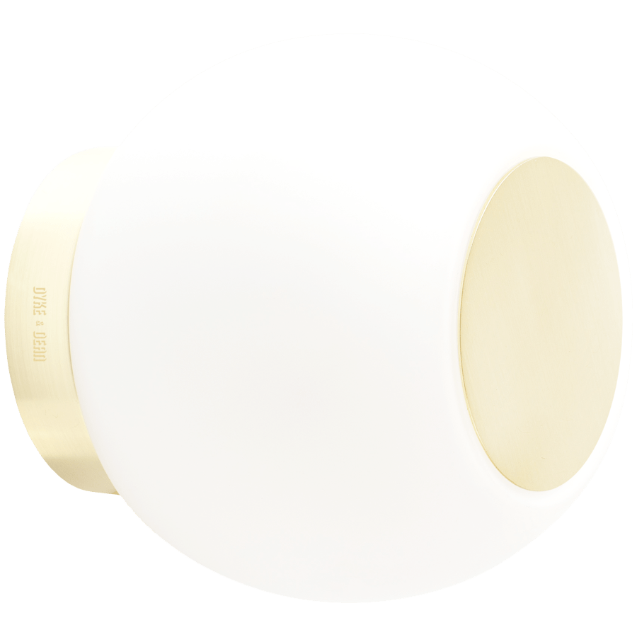 SPOT GLOBE LAMP BRASS METAL 140mm - DYKE & DEAN