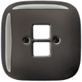 SQUARE PORCELAIN WALL SOCKET BROWN PC/USB - DYKE & DEAN