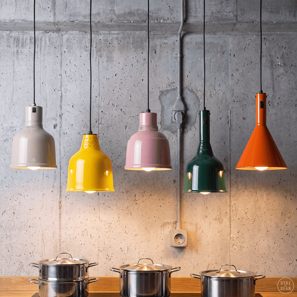 Stay hot heat lamp pendant trattoria 1223 colour