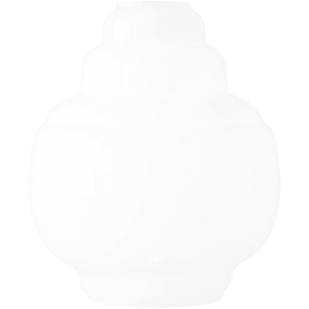 Stepped opal glass pendant shade - DYKE & DEAN