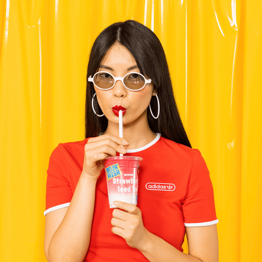 STRAWBERRY ICED TEA SOCKS - 2 PAIRS - DYKE & DEAN