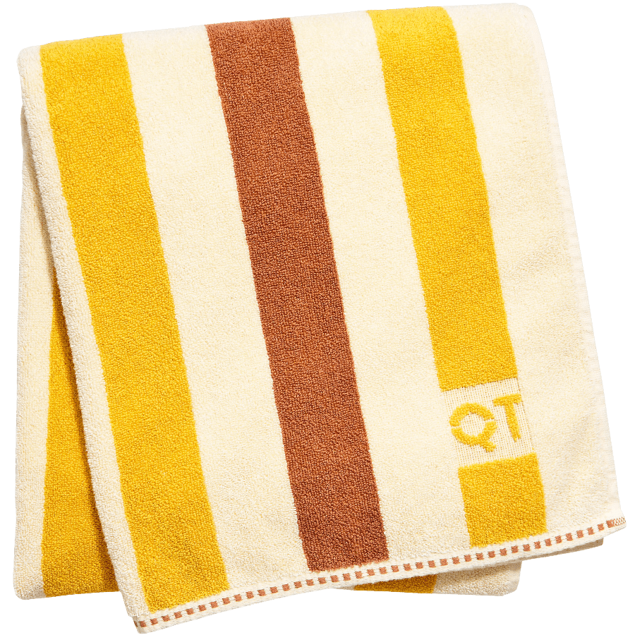 STRIPE BATH SHEET TOWEL CANYON - DYKE & DEAN