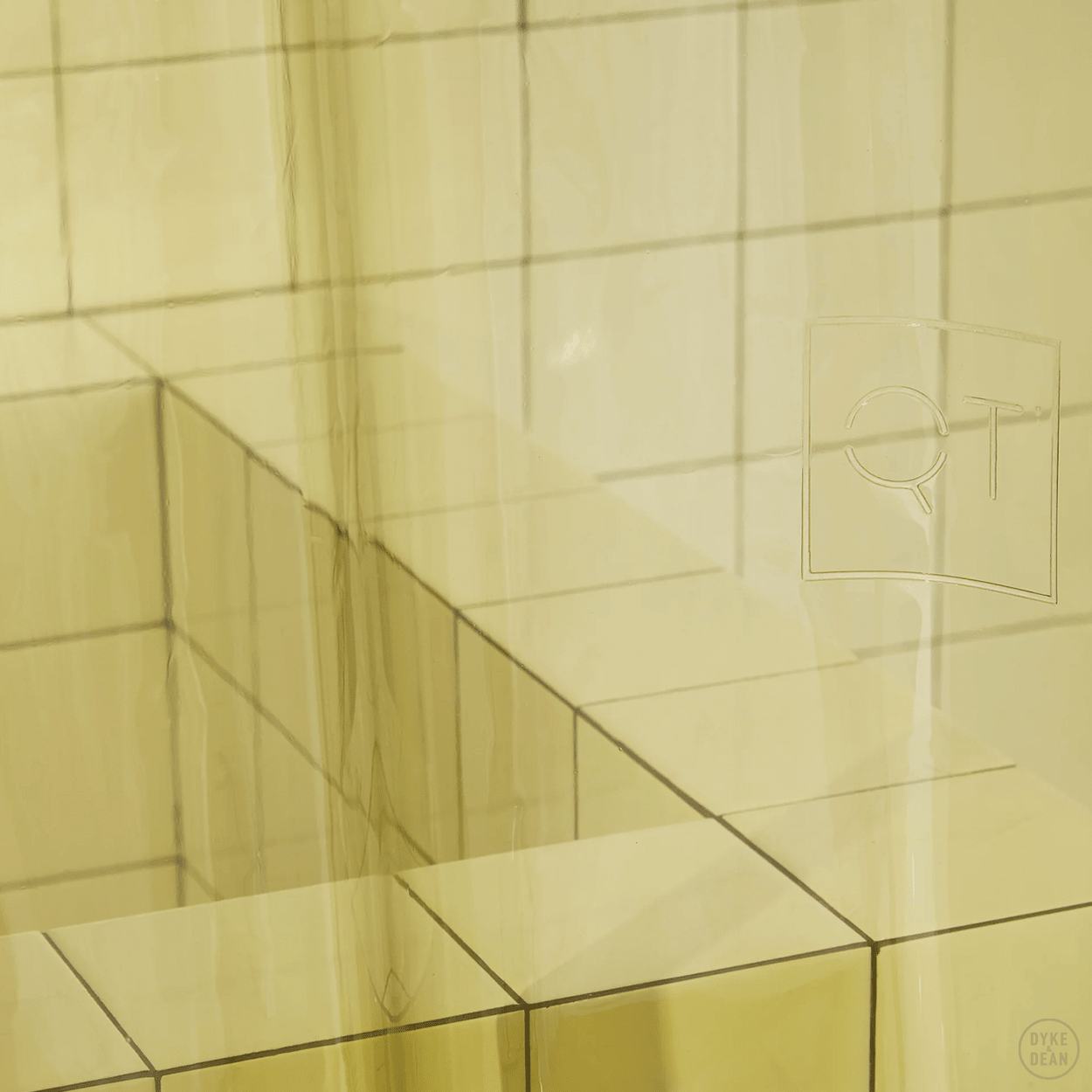 SUN SHOWER CURTAIN OLIVE GREEN - DYKE & DEAN