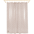 SUN SHOWER GRID CURTAIN CHOCOLATE - DYKE & DEAN