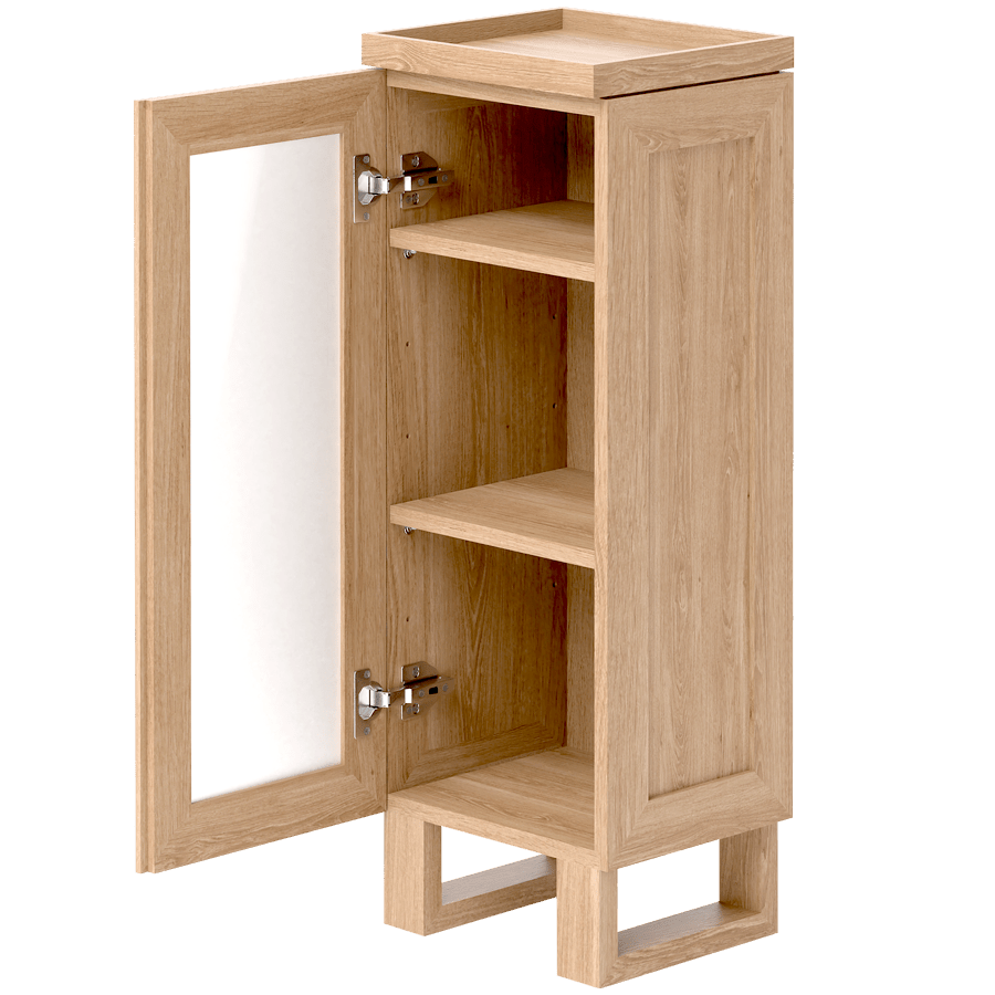 TALLBOY MEZZA CABINET NATURAL OAK - DYKE & DEAN