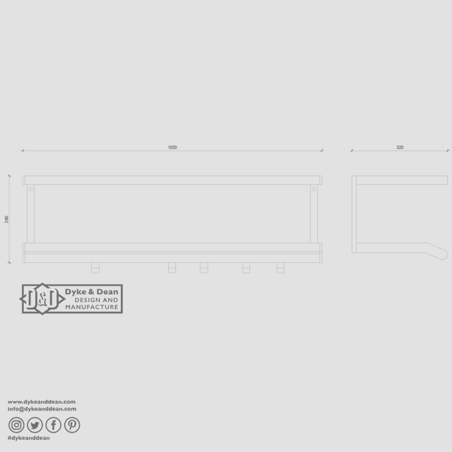 TAMBURIN HAT RACK - DYKE & DEAN