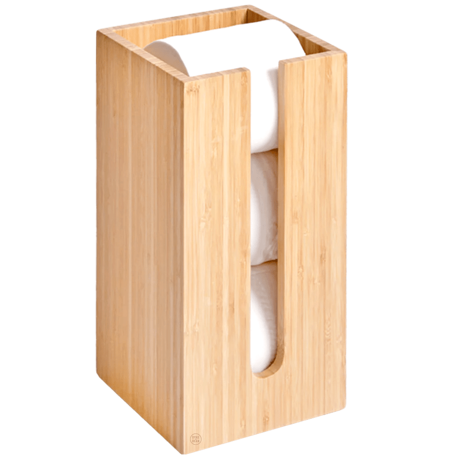 TOILET ROLL BOX IN BAMBOO - DYKE & DEAN