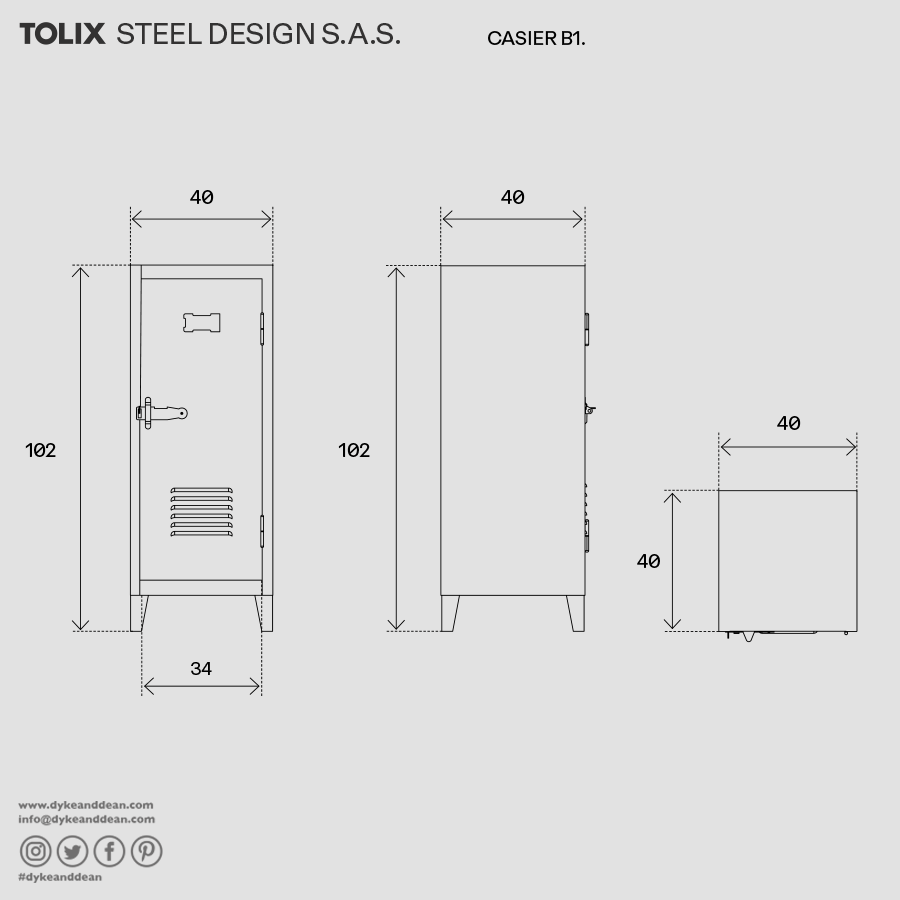 TOLIX B1 LOCKER - DYKE & DEAN