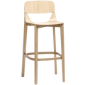 TON LEAF STOOL WITH BACKREST HIGH - DYKE & DEAN