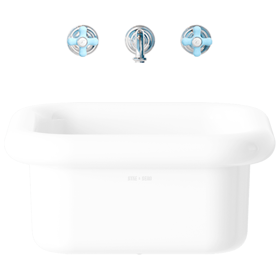 TRUE LITE CERAMIC COUNTERTOP SINK WHITE - DYKE & DEAN