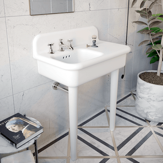 TRUE LITE CERAMIC MOUNTED LARGE SINK WHITE - DYKE & DEAN