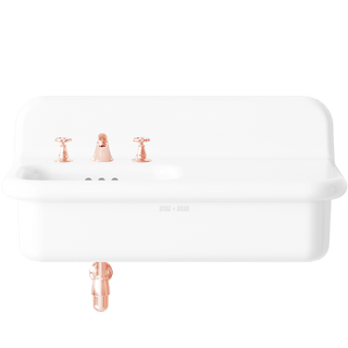 TRUE LITE CERAMIC MOUNTED LARGE SINK WHITE - DYKE & DEAN