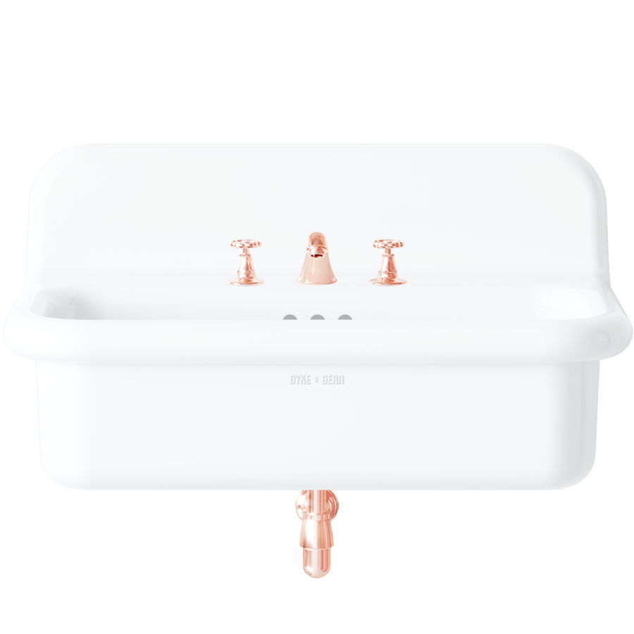 TRUE LITE CERAMIC MOUNTED MEDIUM SINK - DYKE & DEAN