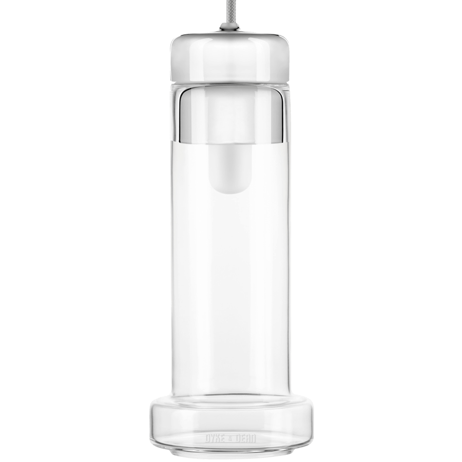 TUBA PORCELAIN CRYSTAL GLASS LIGHT PENDANTS - DYKE & DEAN