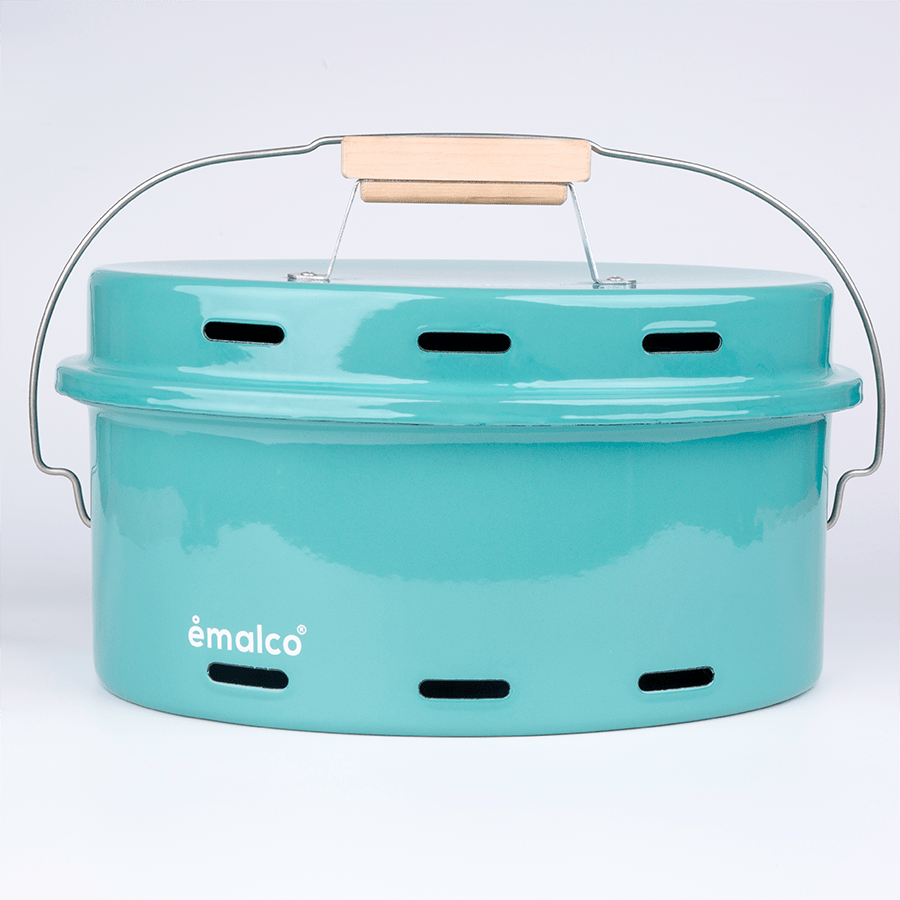 TURQUOISE ENAMEL BARBEQUE - DYKE & DEAN