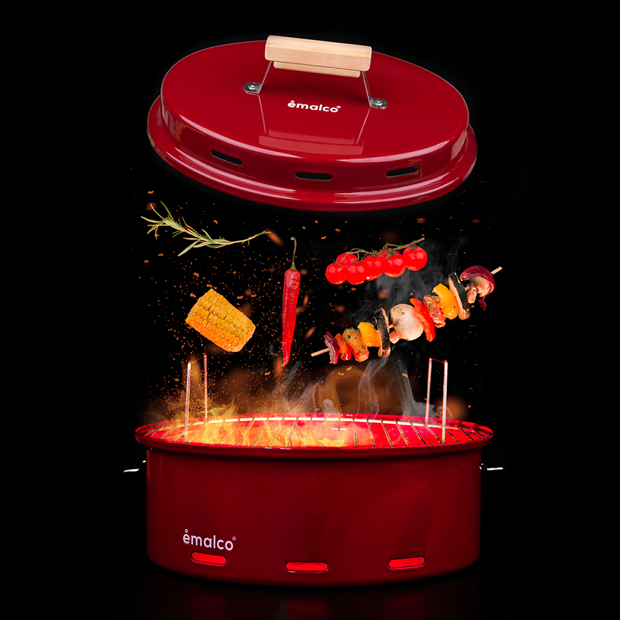 TURQUOISE ENAMEL BARBEQUE - DYKE & DEAN