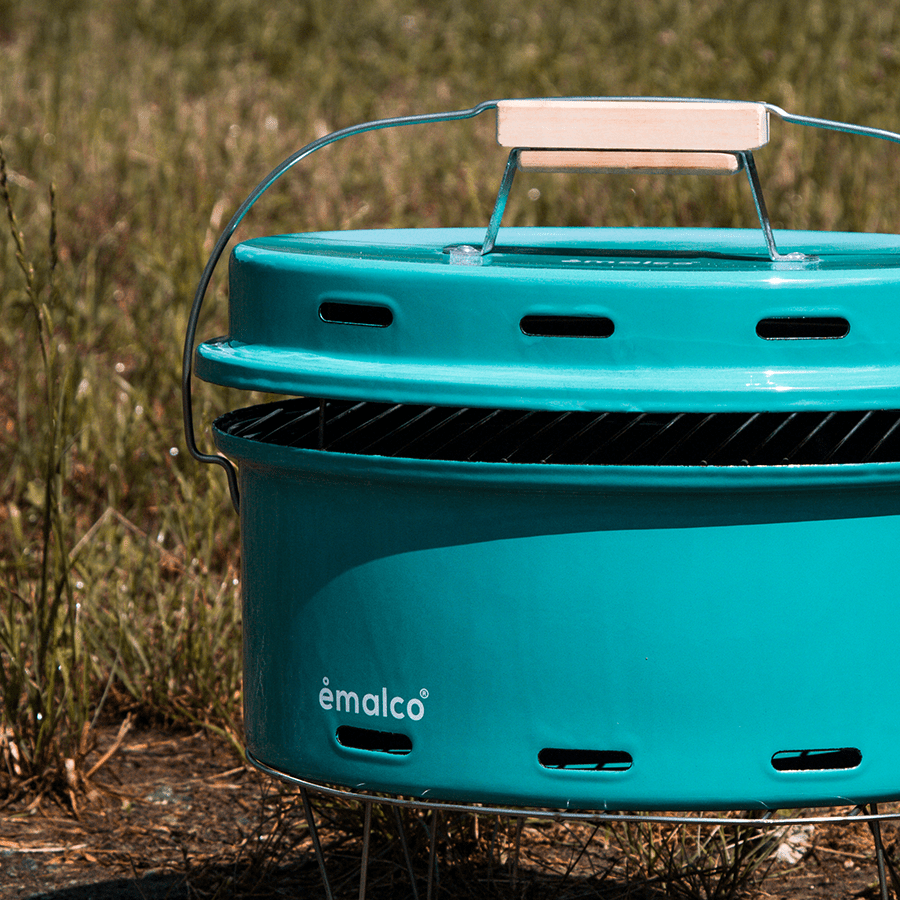 TURQUOISE ENAMEL BARBEQUE - DYKE & DEAN