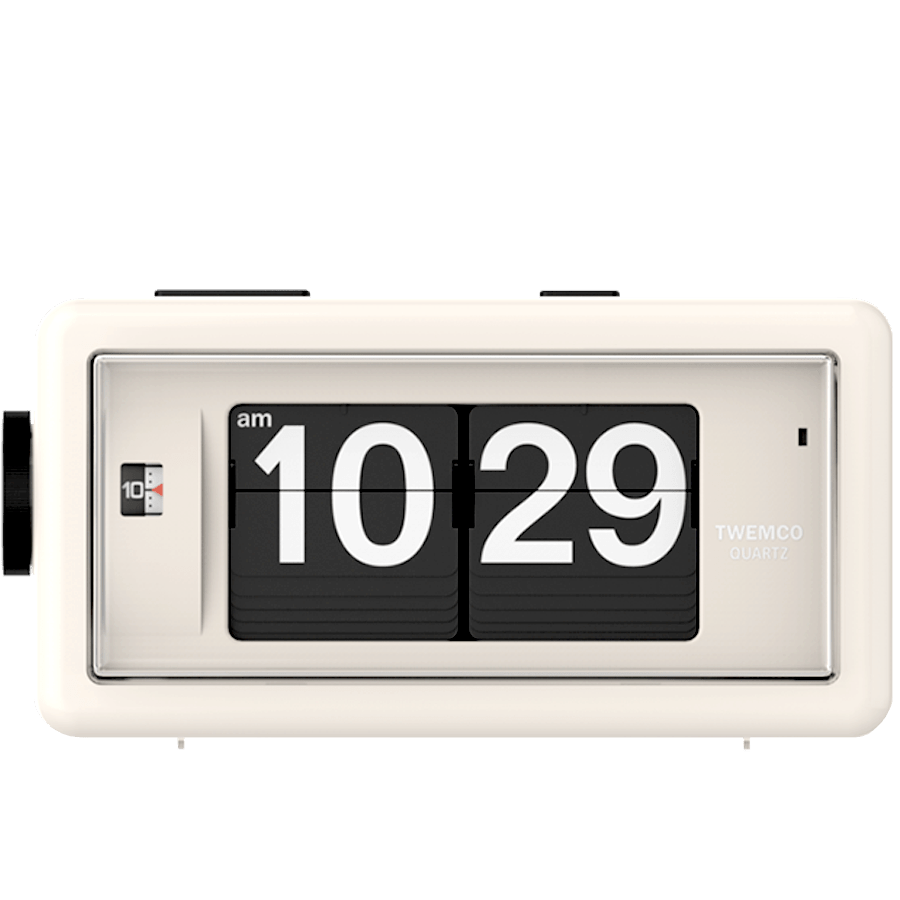 TWEMCO ALARM FLIP CLOCK AL-30 CREAM - DYKE & DEAN