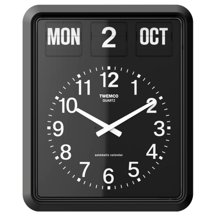 TWEMCO BQ20 BLACK FLIP CLOCK - DYKE & DEAN