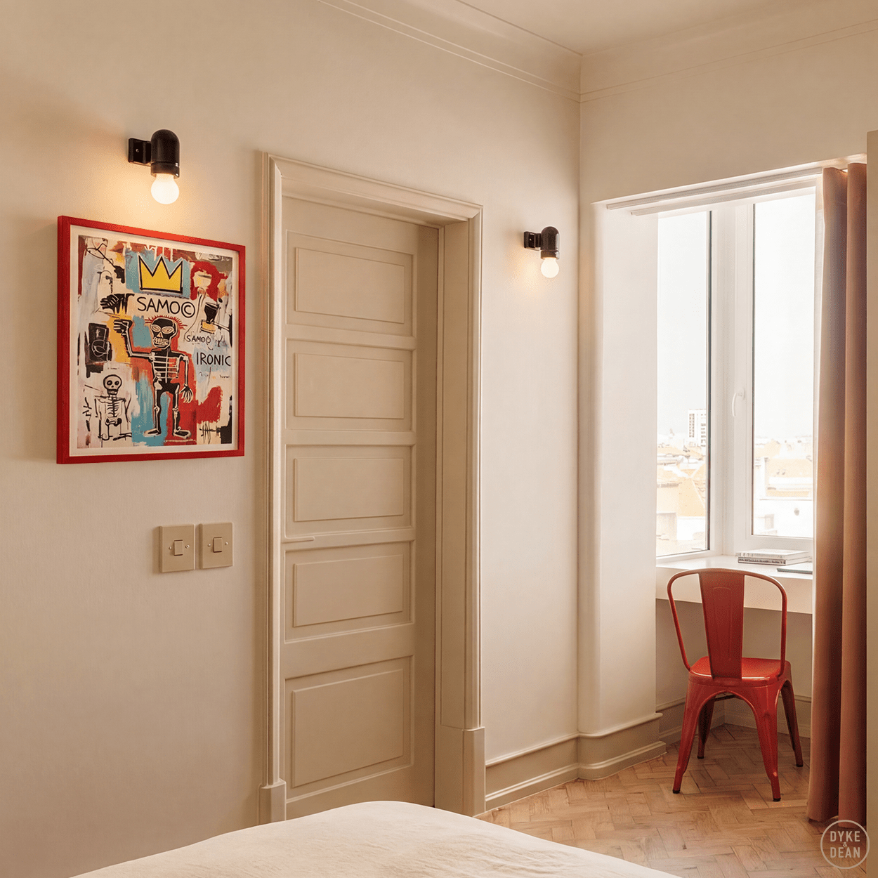 WALL ARM CERAMIC LIGHT BLACK - DYKE & DEAN