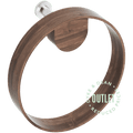 WALNUT YOKU WALL TOWEL HOLDER RING OUTLET - DYKE & DEAN