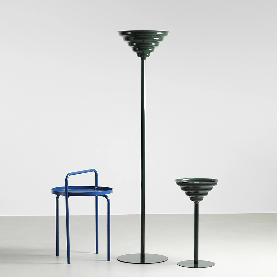 WAVE FLOOR UP LIGHTER LIGHT DEEP GREEN LARGE - DYKE & DEAN