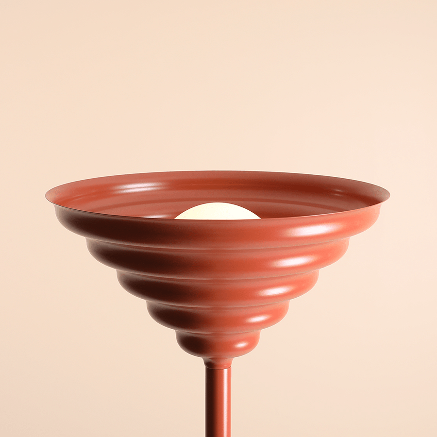 WAVE FLOOR UP LIGHTER LIGHT RED SMALL - DYKE & DEAN