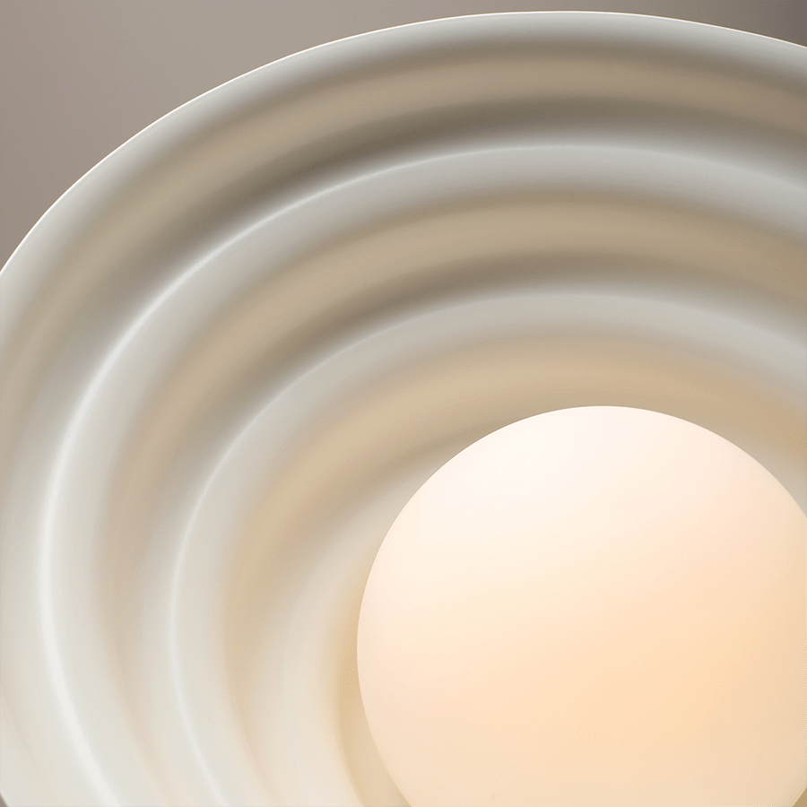 WAVE HANGING PENDANT LIGHT CREAM L - DYKE & DEAN