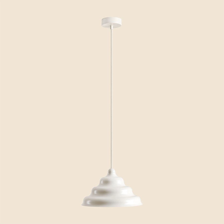 WAVE HANGING PENDANT LIGHT CREAM M - DYKE & DEAN