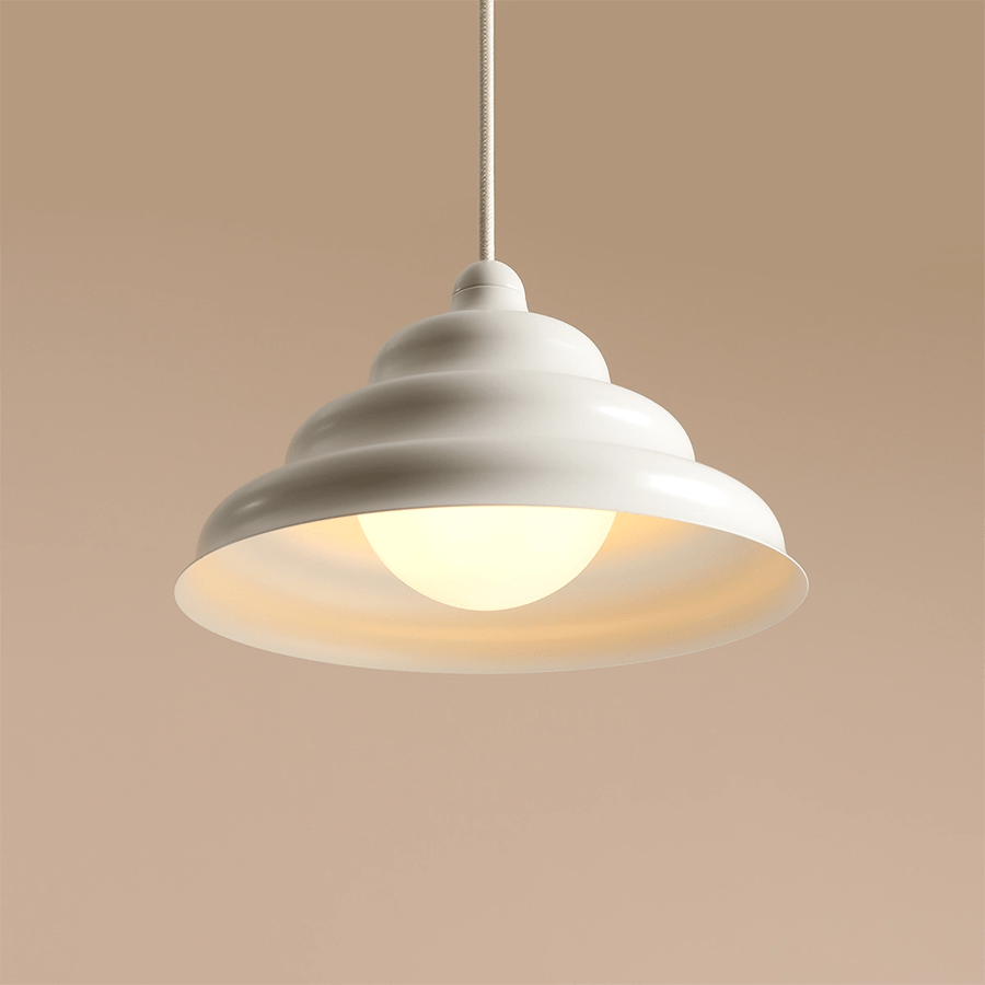 WAVE HANGING PENDANT LIGHT CREAM M - DYKE & DEAN