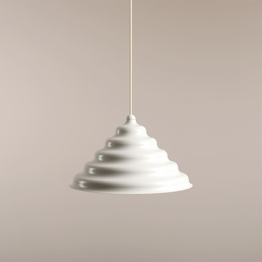 WAVE HANGING PENDANT LIGHT CREAM XL - DYKE & DEAN