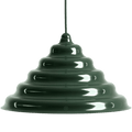 WAVE HANGING PENDANT LIGHT DEEP GREEN XL - DYKE & DEAN