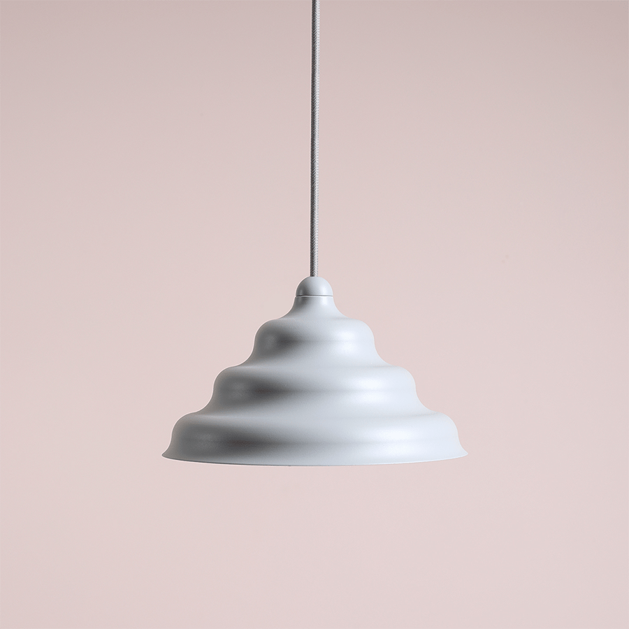 WAVE HANGING PENDANT LIGHT GREY M - DYKE & DEAN