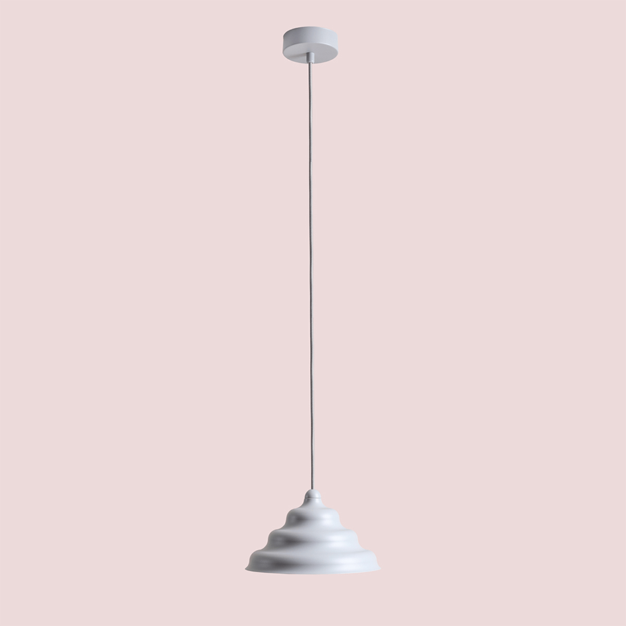 WAVE HANGING PENDANT LIGHT GREY M - DYKE & DEAN