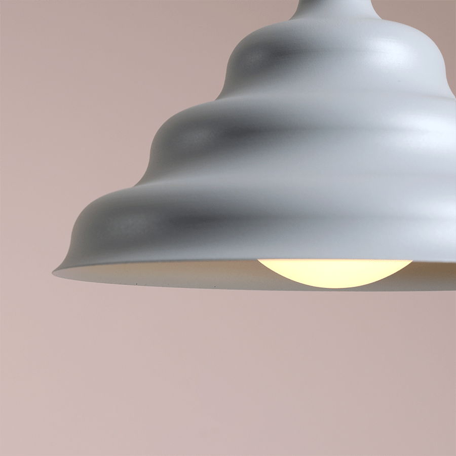 WAVE HANGING PENDANT LIGHT GREY M - DYKE & DEAN