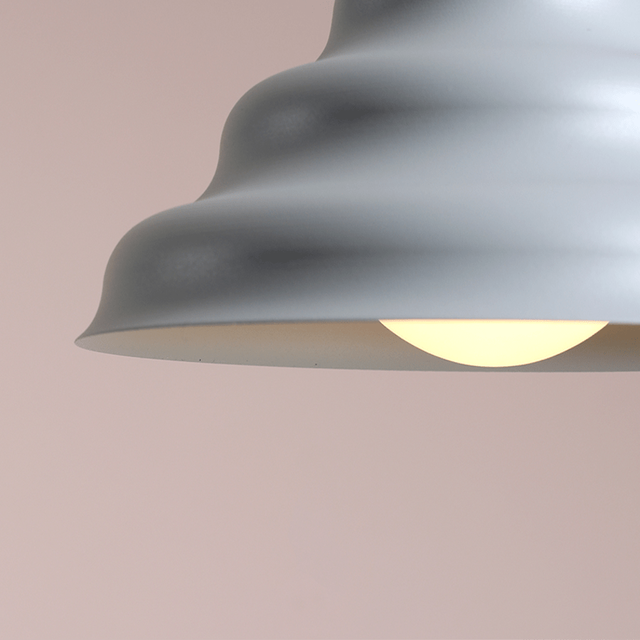 WAVE HANGING PENDANT LIGHT GREY S - DYKE & DEAN