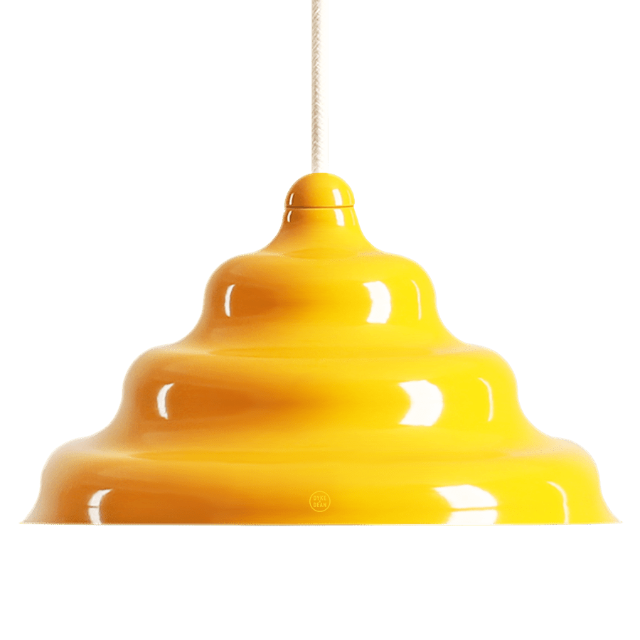 WAVE HANGING PENDANT LIGHT YELLOW M - DYKE & DEAN