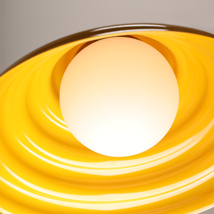 WAVE HANGING PENDANT LIGHT YELLOW M - DYKE & DEAN