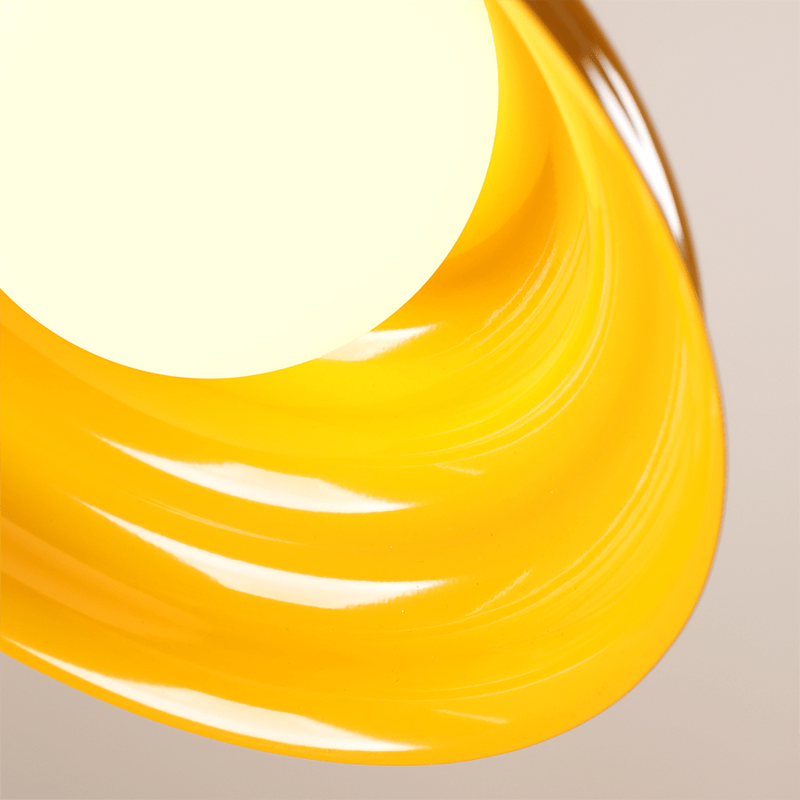 WAVE HANGING PENDANT LIGHT YELLOW XL - DYKE & DEAN