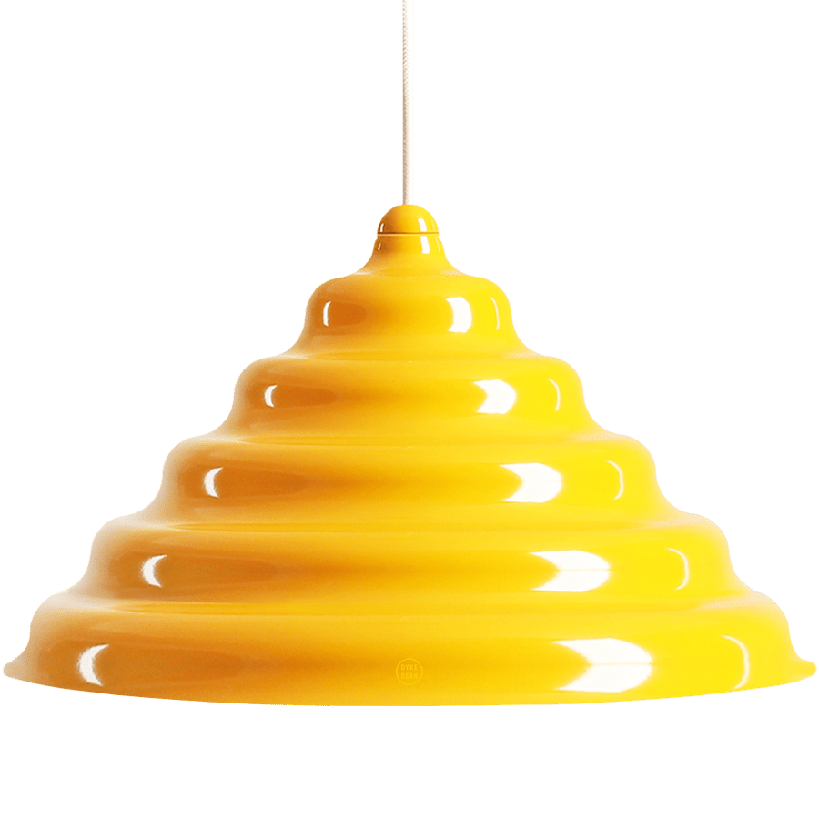 WAVE HANGING PENDANT LIGHT YELLOW XL - DYKE & DEAN