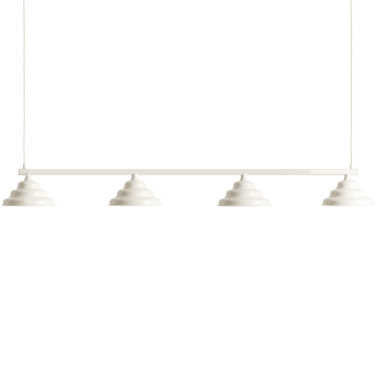 WAVE SUSPENSION BAR PENDANT 4 LIGHT CREAM - DYKE & DEAN